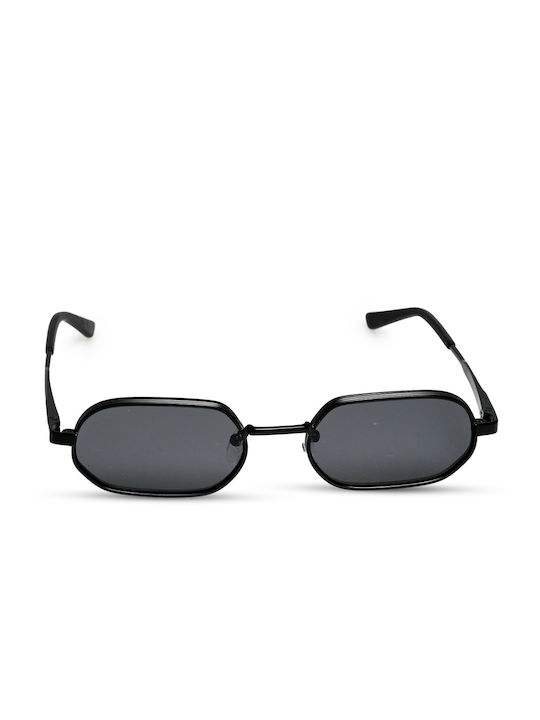 The Glass of Brixton Sunglasses with Black Metal Frame and Black Lens BS226 C00