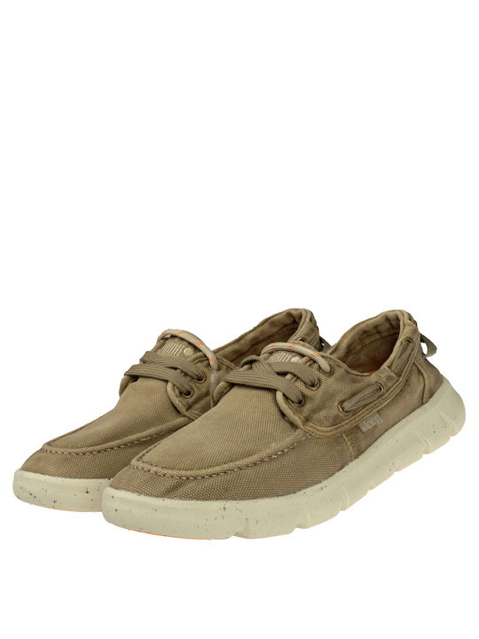 Jeep Footwear Men's Boat Shoes Beige