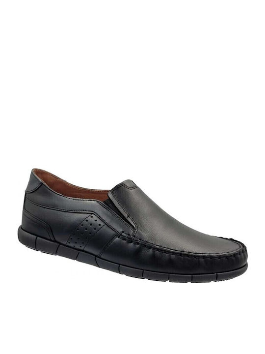 Men's Leather Moccasins Black