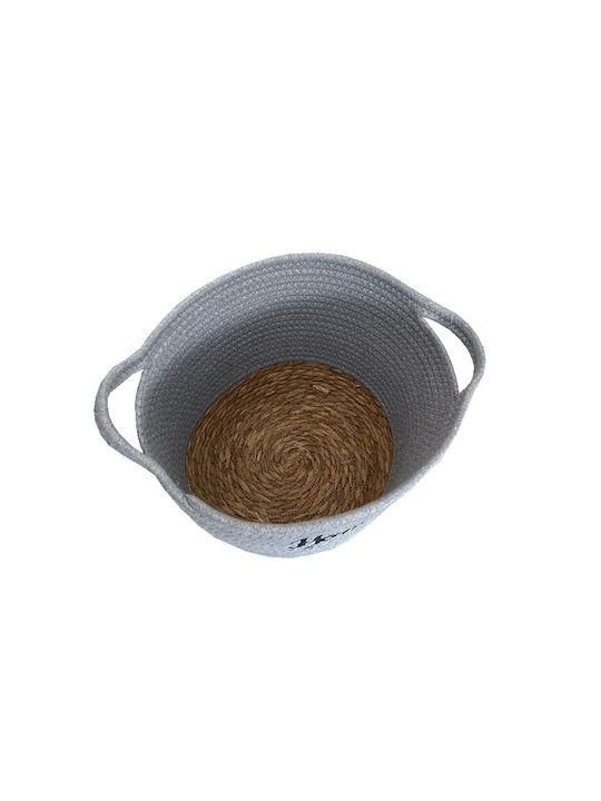 TnS Καλάθι Αποθήκευσης Bamboo Γκρι 27.5x23.5cm