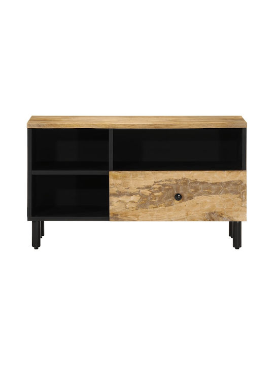 TV Stand Made of Solid Wood Brown M80xD33xH46cm