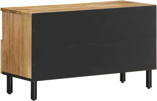 TV-Ständer aus Massivholz Braune M80xT33xH46cm