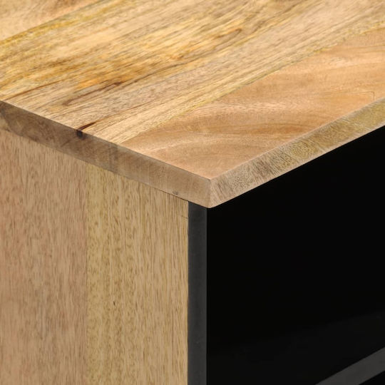 TV-Ständer aus Massivholz Braune M80xT33xH46cm
