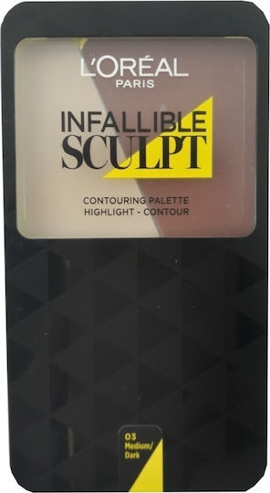 L'Oreal Paris Infallible Sculpt Contouring Palette 03 Medium - D 10gr