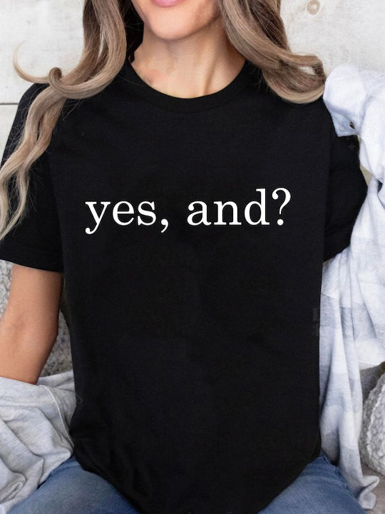 Fruit of the Loom Ariana Grande Yes And Tricou Negru Bumbac