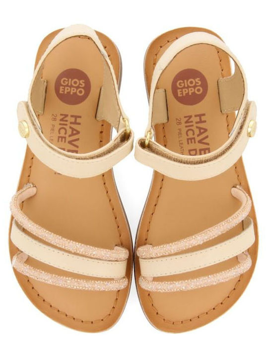 Sandals Gioseppo Girl Cream With Glitter Details