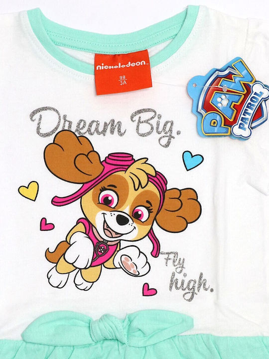 Paw Patrol Παιδικό Καλοκαιρινό Φορεματάκι (paw 52 23 1405/1460) Μέντα