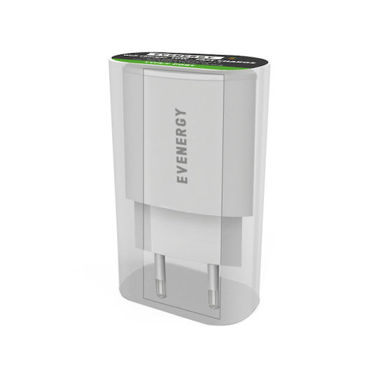 SBS Ladegerät ohne Kabel mit USB-C Anschluss 10W Stromlieferung Weißs (Evenergy)