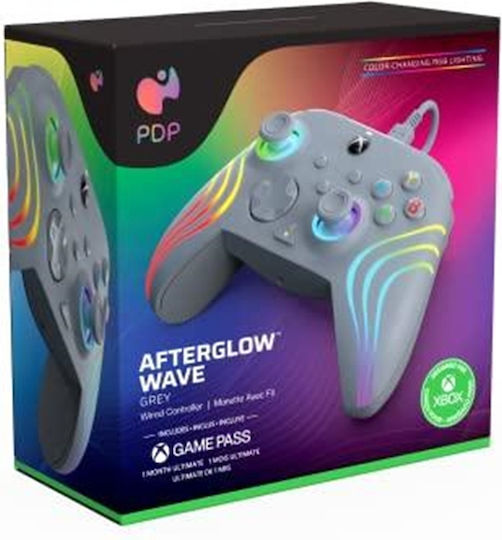 PDP Afterglow Wave Жичен Геймпад за PC / Xbox One / Xbox Series Сив