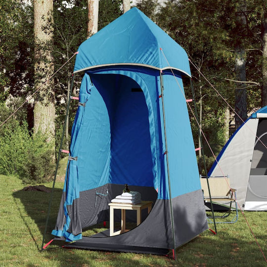 vidaXL Καλοκαιρινή Σκηνή Camping Τουαλέτας Μπλε 121x121x225εκ.