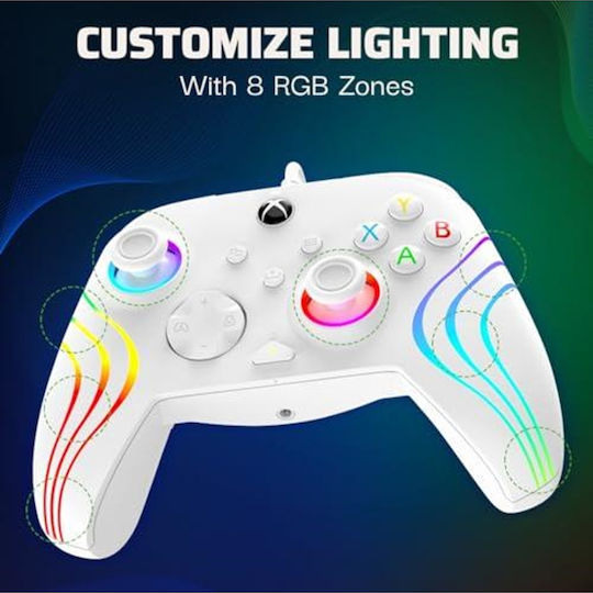 PDP Afterglow Wired Gamepad for PC / Xbox One / Xbox Series White