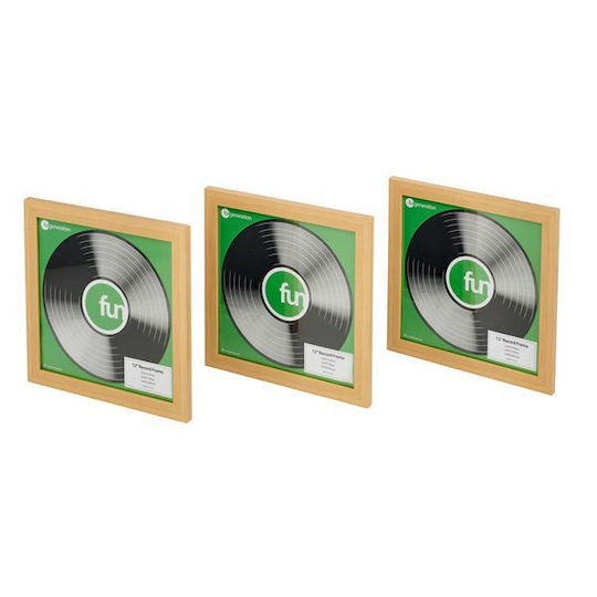Fun Generation 12" Vinyl Frame, Wood Color