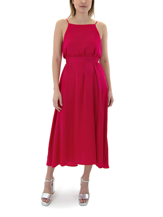 Moutaki Maxi Kleid Fuchsie