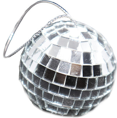 Athens Best Entertainment Nτισκομπάλα Καθρέπτη Silver Mirror Ball 5cm