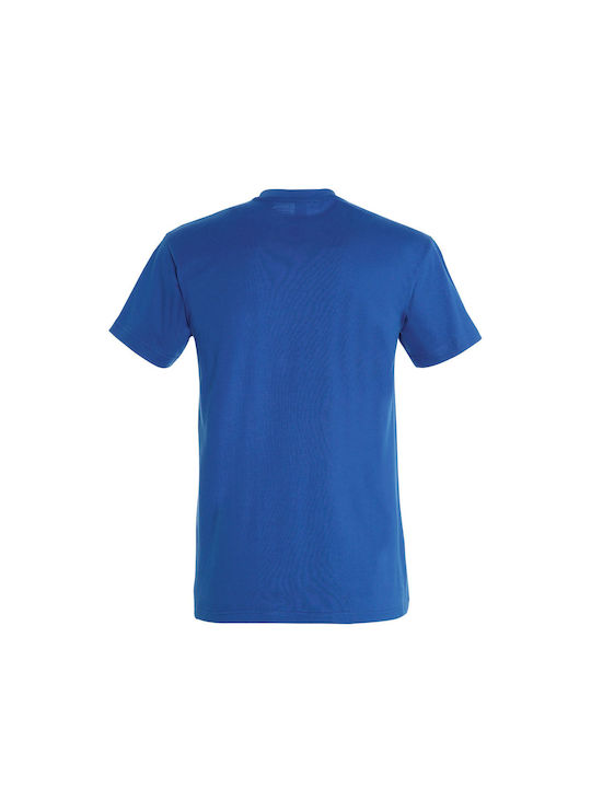 Mickey's Hand And Coco Chanel Men's Short Sleeve T-shirt Royal Blue