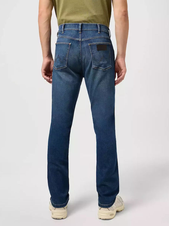 Wrangler Larston Ανδρικό Παντελόνι Τζιν σε Tapered Γραμμή Μπλε