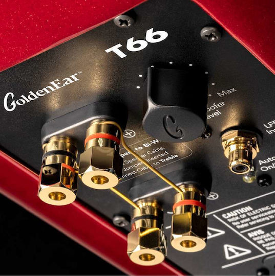 GoldenEar T66 Aktive Lautsprecher 3 Anzahl von Fahrern 1000W (Paar) Rot