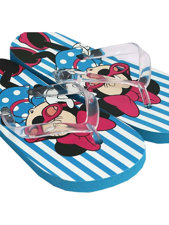 Kids' Flip Flops Minnie Light Blue Minnie Mouse