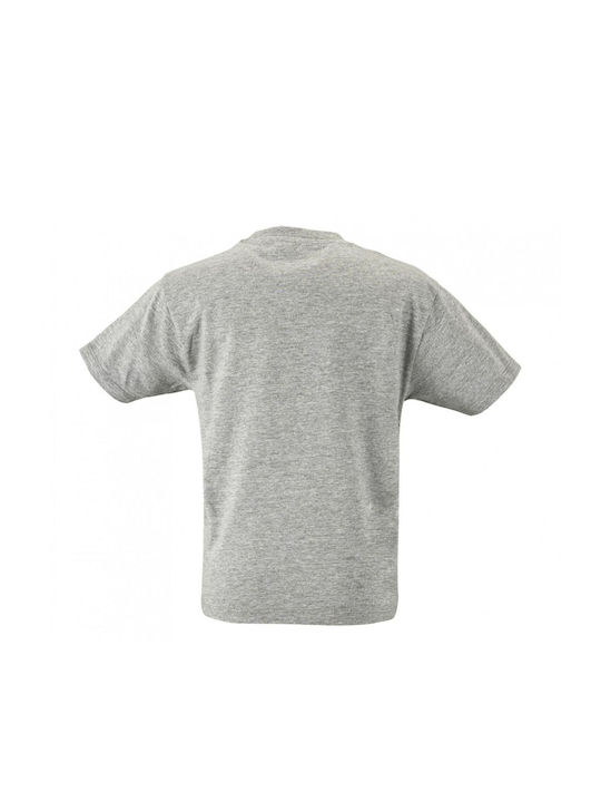 Παιδικό T-shirt Κοντομάνικο Grey melange