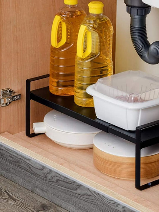 Quasar Επιτραπέζια Βάση Universal Storage Raft Μεταλλική 28x18x28εκ. Μαύρη