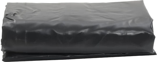 vidaXL Waterproof Tarpaulin 600gr/m² 5x5m. Heavy Duty Black