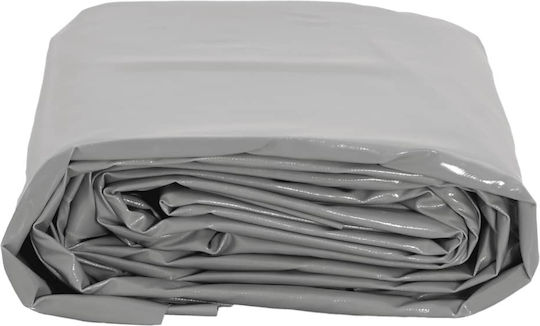 vidaXL Waterproof Tarpaulin 600gr/m² 8x6m. Heavy Duty Gray