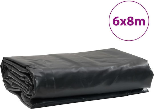 vidaXL Waterproof Tarpaulin 600gr/m² 8x6m. Heavy Duty Gray