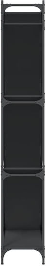 Black Bookcase 79x30x180 cm