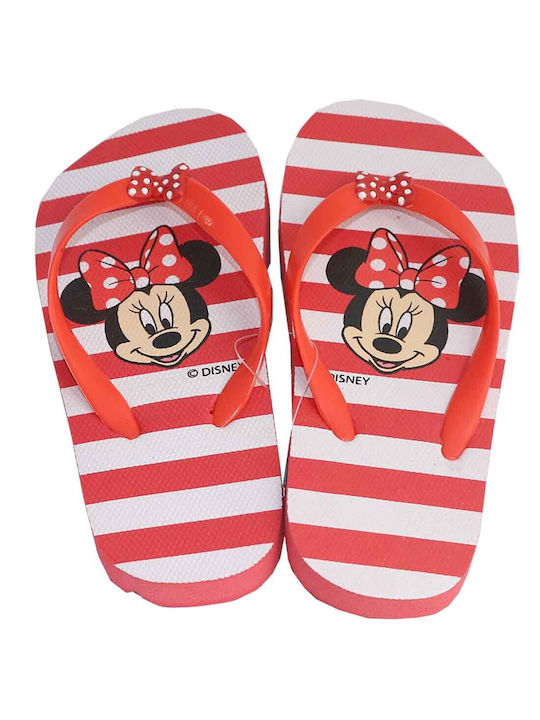 Disney Șlapi pentru copii Flip Flops Minnie Roșii Mouse