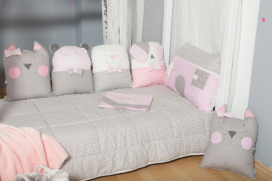 Baby Star Σετ Κούνιας Sugar Family 7742 Ροζ 3τμχ