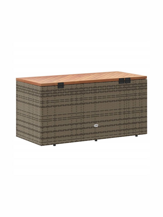 vidaXL Outdoor Storage Box Gray L110xW50xH54cm