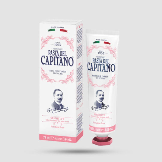 Pasta del Capitano Sensitive Pastă de dinți pentru Dinți sensibili 75ml