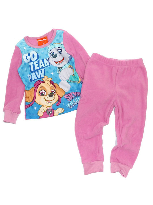 Nickelodeon Kids Pyjamas Winter Fleece Pink