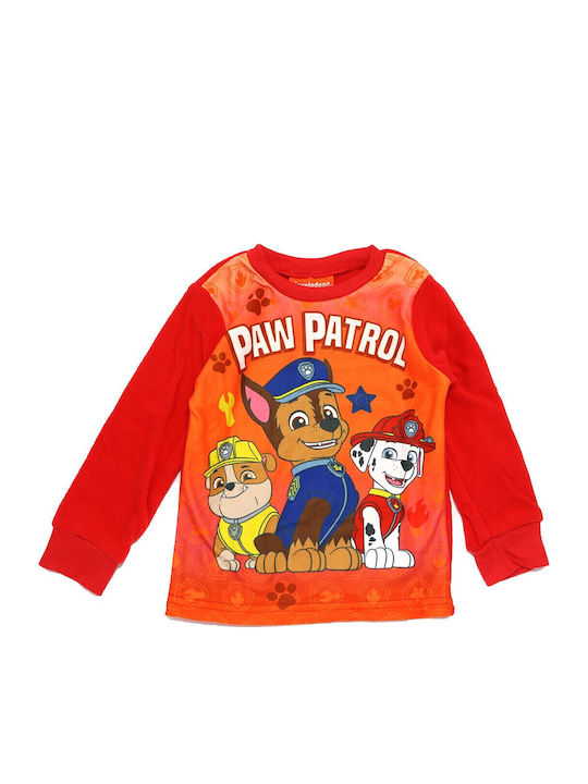 Nickelodeon Kinder Schlafanzug Winterlich Fleece Rot Nickelodeon Kinder Schlafanzug Winterlich Fleece Rot
