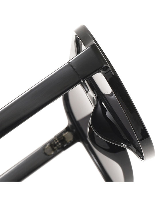 Techsuit Unisex Sunglasses with Black Frame and Black Polarized Lens