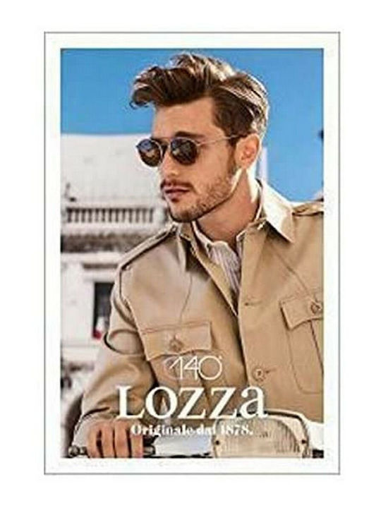 Lozza Men's Sunglasses with Gold Metal Frame and Gold Lens