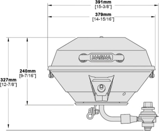 MagmaGrill Kettle 3 Gas Grill with 1 pcs