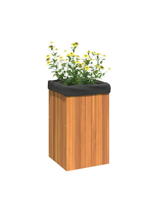 vidaXL Κήπου Ζαρντινιέρα Πλαστική Καφέ 35x35x60εκ.