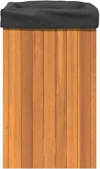 vidaXL Κήπου Ζαρντινιέρα Πλαστική Καφέ 35x35x60εκ.