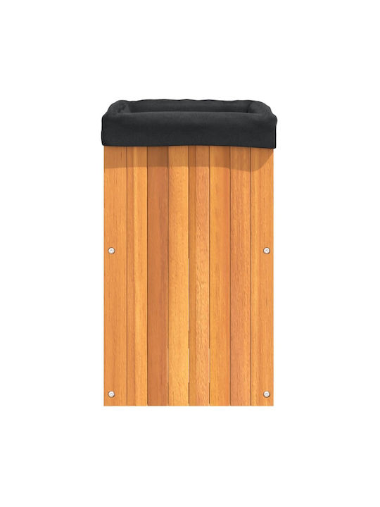 vidaXL Κήπου Ζαρντινιέρα Πλαστική Καφέ 35x35x60εκ.