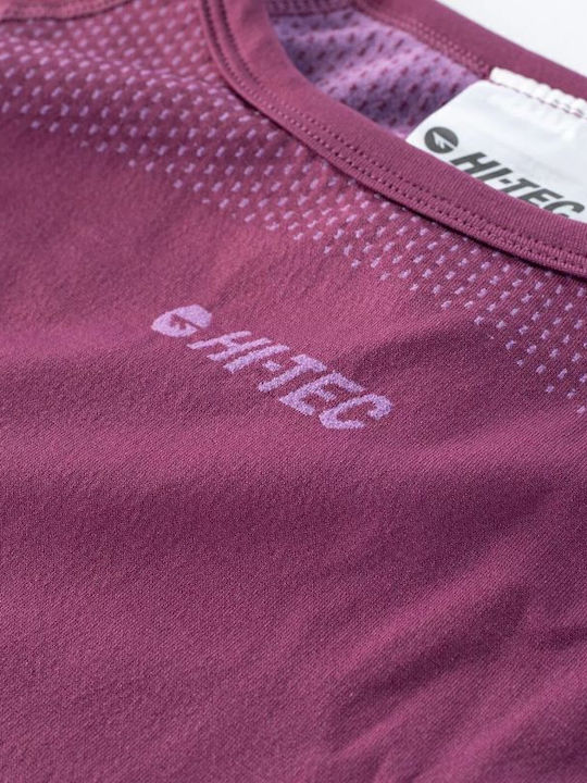 Hi-Tec Damen Thermo Langarmshirt Kompression Lila