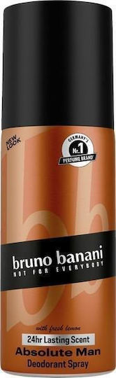 Bruno Banani Absolute Man Fresh Lemon 24h Deodorant Αποσμητικό 24h σε Spray 150ml