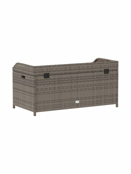 vidaXL Outdoor Storage Box Gray L100xW50xH52cm