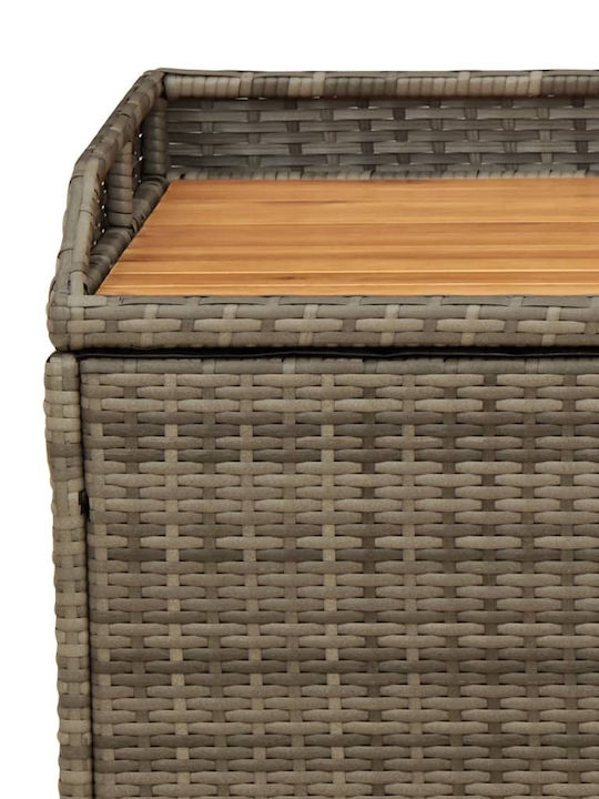 vidaXL Outdoor Storage Box Gray L100xW50xH52cm
