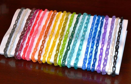 Rainbow Loom Hair ties Bordeaux Elastics