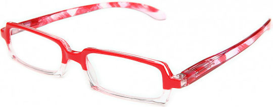 Silac Lubel Reading Glasses +3.00 in Red color 0504