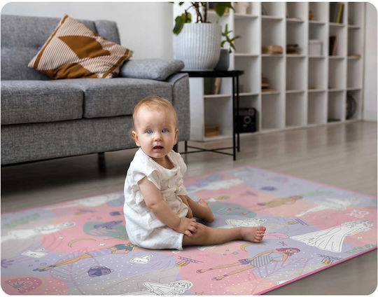 Ricokids Kinder Teppich Rosa 120x90cm