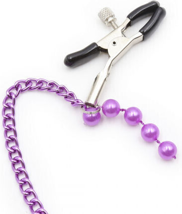 Naughty Toys Nippelklemmen in Lila Farbe