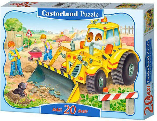 Детски Пъзел Bulldozer in Action за 4++ Години 20бр Castorland