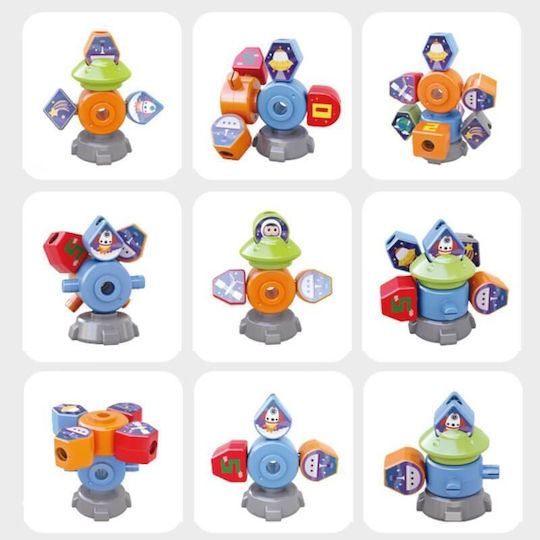Hola Toys Shape Sorting Toy Spaceship With Shapes for 24++ Months